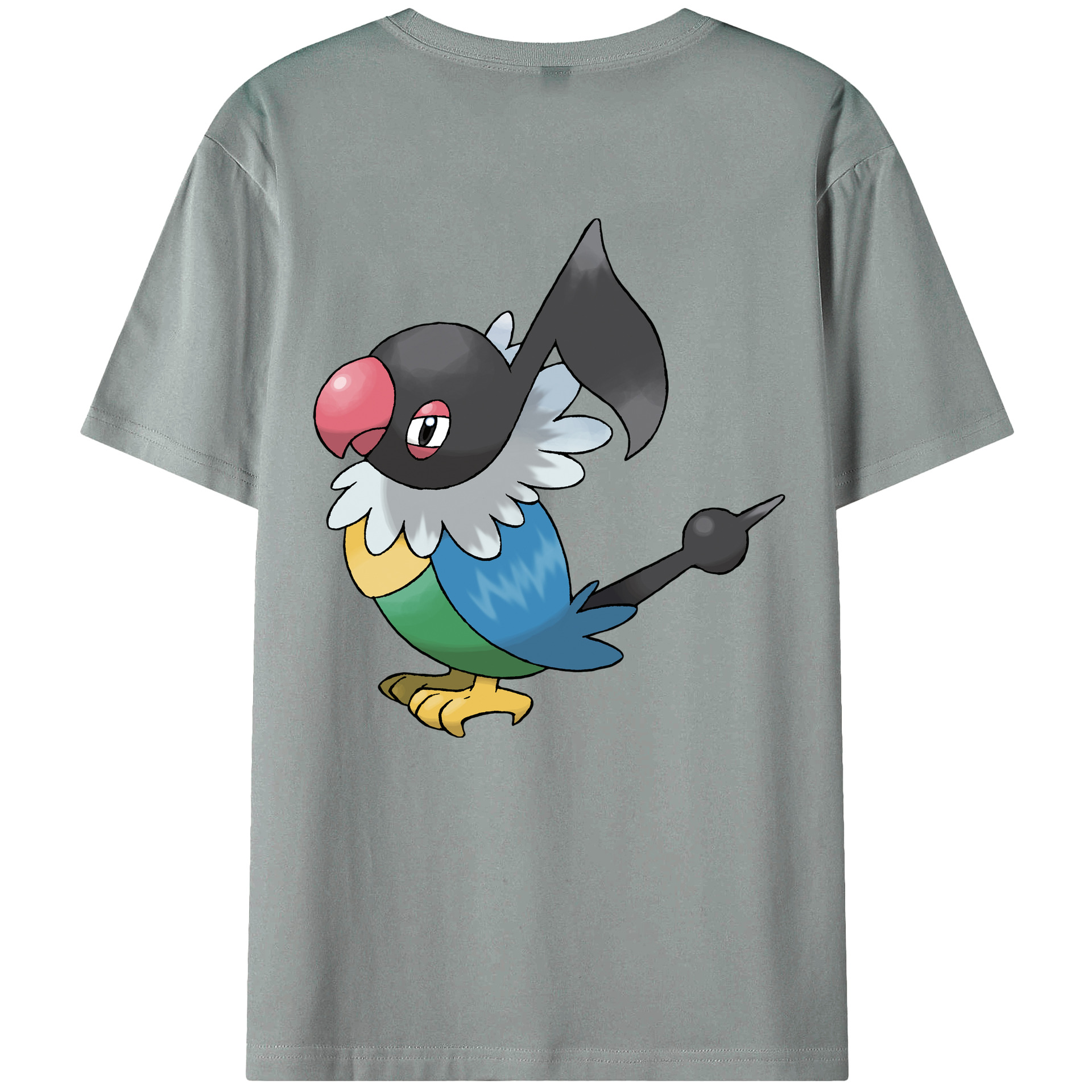 （画像用） ポケットモンスター Pokémon 綿100％ メンズ半袖Tシャツ（バックプリント） 通気性